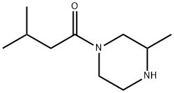 3-methyl-1-(3-methylpiperazin-1-yl)butan-1-one 化学構造式