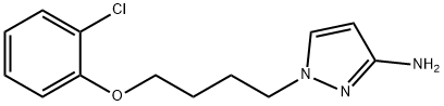 1-[4-(2-chlorophenoxy)butyl]-1H-pyrazol-3-amine, 1240574-56-4, 结构式