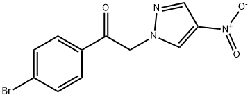 1-(4-bromophenyl)-2-(4-nitro-1H-pyrazol-1-yl)ethan-1-one,1240574-93-9,结构式