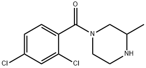 1-(2,4-dichlorobenzoyl)-3-methylpiperazine, 1240575-04-5, 结构式
