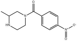 3-methyl-1-(4-nitrobenzoyl)piperazine Struktur