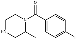 1-(4-fluorobenzoyl)-2-methylpiperazine, 1240577-12-1, 结构式