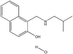 1-{[(2-methylpropyl)amino]methyl}naphthalen-2-ol hydrochloride Structure