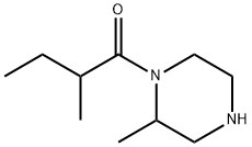 2-methyl-1-(2-methylpiperazin-1-yl)butan-1-one, 1240578-59-9, 结构式