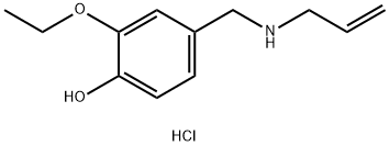 2-ethoxy-4-{[(prop-2-en-1-yl)amino]methyl}phenol hydrochloride, 1240578-72-6, 结构式