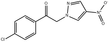 1-(4-chlorophenyl)-2-(4-nitro-1H-pyrazol-1-yl)ethan-1-one, 1240579-38-7, 结构式