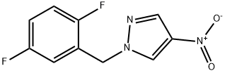 1-[(2,5-difluorophenyl)methyl]-4-nitro-1H-pyrazole Structure