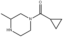 1-cyclopropanecarbonyl-3-methylpiperazine Struktur