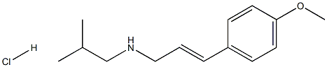 [(2E)-3-(4-methoxyphenyl)prop-2-en-1-yl](2-methylpropyl)amine hydrochloride, 1240590-71-9, 结构式