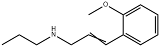[(2E)-3-(2-メトキシフェニル)プロプ-2-エン-1-イル](プロピル)アミン 化学構造式