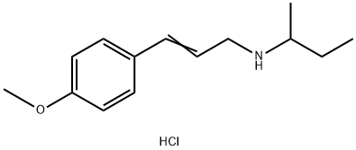 (butan-2-yl)[(2E)-3-(4-methoxyphenyl)prop-2-en-1-yl]amine hydrochloride, 1240590-86-6, 结构式