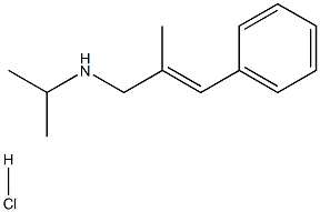 [(2E)-2-methyl-3-phenylprop-2-en-1-yl](propan-2-yl)amine hydrochloride 结构式