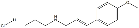 [(2E)-3-(4-methoxyphenyl)prop-2-en-1-yl](propyl)amine hydrochloride Struktur