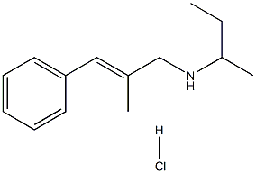 (butan-2-yl)[(2E)-2-methyl-3-phenylprop-2-en-1-yl]amine hydrochloride Structure