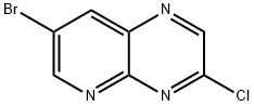 7-Bromo-3-chloro-pyrido[2,3-b]pyrazine Struktur