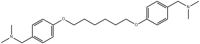{4-[6-(4-Dimethylaminomethyl-phenoxy)-hexyloxy]-benzyl}-dimethyl-amine,1241674-45-2,结构式