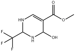 4-Hydroxy-2-trifluoromethyl-1,2,3,4-tetrahydro-pyrimidine-5-carboxylic acid methyl ester Structure