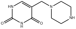 5-(哌嗪-1-基甲基)嘧啶-2,4(1H,3H)-二酮, 1242281-57-7, 结构式