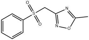 3-Benzenesulfonylmethyl-5-methyl-[1,2,4]oxadiazole,1242281-60-2,结构式