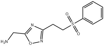 C-[3-(2-Benzenesulfonyl-ethyl)-[1,2,4]oxadiazol-5-yl]-methylamine,1242281-69-1,结构式