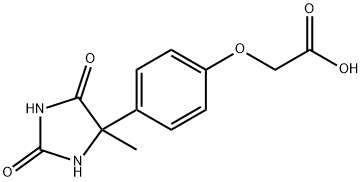 [4-(4-Methyl-2,5-dioxo-imidazolidin-4-yl)-phenoxy]-acetic acid,1242281-81-7,结构式