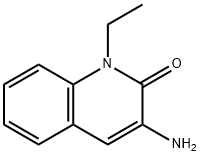 3-Amino-1-ethyl-1H-quinolin-2-one 化学構造式