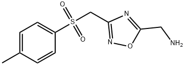 C-[3-(Toluene-4-sulfonylmethyl)-[1,2,4]oxadiazol-5-yl]-methylamine,1242282-08-1,结构式