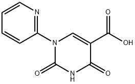 2,4-Dioxo-1-pyridin-2-yl-1,2,3,4-tetrahydro-pyrimidine-5-carboxylic acid,1242282-12-7,结构式