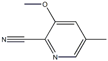 3-甲氧基-5-甲基吡啶-2-甲腈 结构式