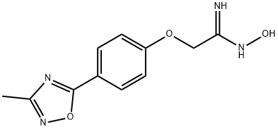 N-Hydroxy-2-[4-(3-methyl-[1,2,4]oxadiazol-5-yl)-phenoxy]-acetamidine,1242336-26-0,结构式