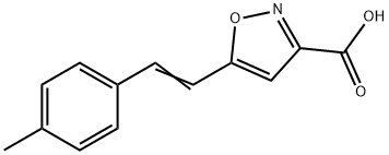 5-(2-p-Tolyl-vinyl)-isoxazole-3-carboxylic acid Struktur