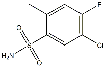 5-chloro-4-fluoro-2-methylbenzenesulfonamide 结构式