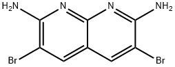 3,6-DIBROMO-1,8-NAPHTHYRIDINE-2,7-DIAMINE 化学構造式