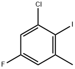 1-Chloro-5-fluoro-2-iodo-3-methylbenzene Struktur