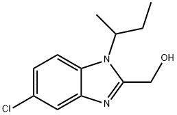 (1-sec-Butyl-5-chloro-1H-benzoimidazol-2-yl)-methanol Structure