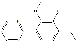 2-(2,3,4-trimethoxyphenyl)pyridine Structure