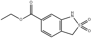 ethyl2,2-bis(oxidanylidene)-1,3-dihydro-2,1-benzothiazole-6-carboxylate Structure