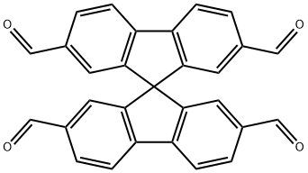 2,2',7,7'-Tetraformyl-9,9'-spirobifluorene Struktur