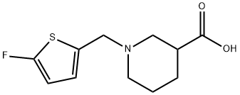 1-[(5-Fluorothien-2-yl)methyl]piperidine-3-carboxylic acid Structure