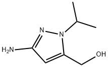 (3-amino-1-isopropyl-1H-pyrazol-5-yl)methanol Structure