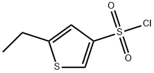 5-乙基噻吩-3-磺酰氯 结构式