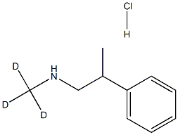 フェニルプロピルメチルアミン-D3塩酸塩 化学構造式