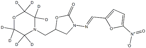 1246832-89-2 3-[(E)-(5-nitrofuran-2-yl)methylideneamino]-5-[(2,2,3,3,5,5,6,6-octadeuteriomorpholin-4-yl)methyl]-1,3-oxazolidin-2-one