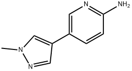 5-(1-甲基-1H-吡唑-4-基)吡啶-2-胺 结构式