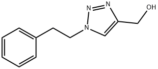 [1-(2-phenylethyl)-1H-1,2,3-triazol-4-yl]methanol 化学構造式