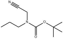 TERT-BUTYL CYANOMETHYLPROPYLCARBAMATE 化学構造式