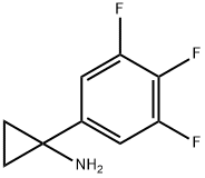 1-(3,4,5-TRIFLUOROPHENYL)CYCLOPROPANAMINE, 1248300-11-9, 结构式