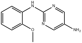 N2-(2-メトキシフェニル)ピリミジン-2,5-ジアミン 化学構造式