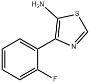 4-(2-Fluoro-phenyl)-thiazol-5-ylamine 结构式