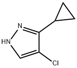 4-氯-3-环丙基-1H-吡唑 结构式
